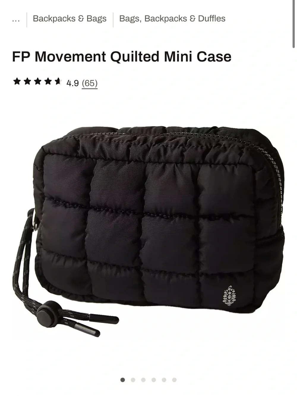 Free People Quilted Mini Pouch